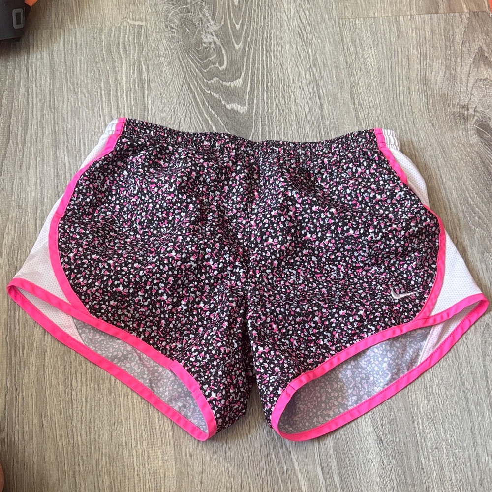 Girl’s Black and Pink Nike Athletic Shorts